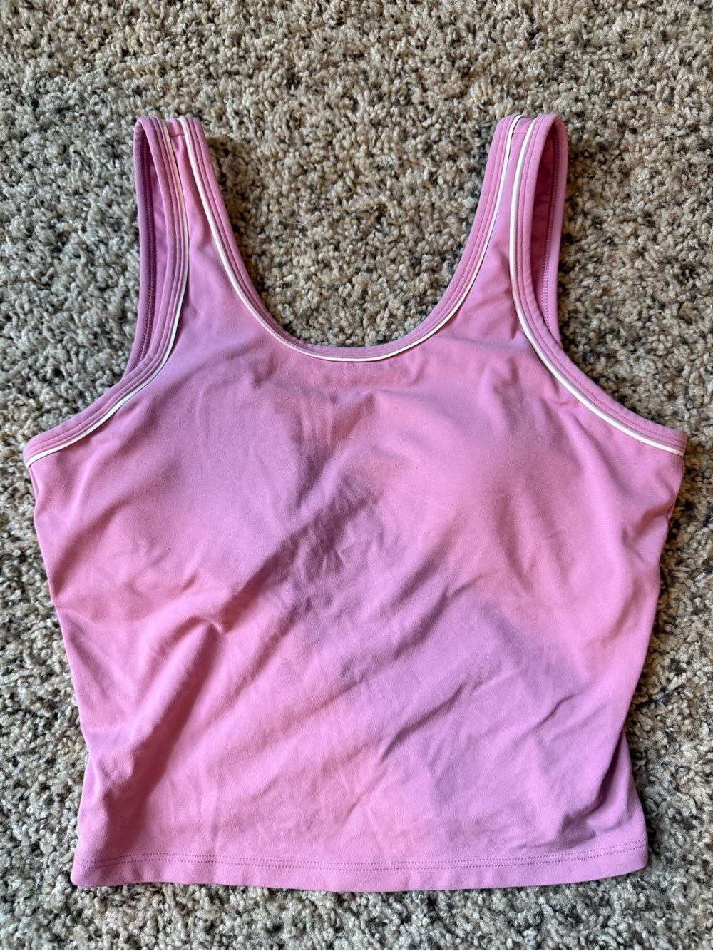 All in motion girls Pink Scoop Neck Tank Top